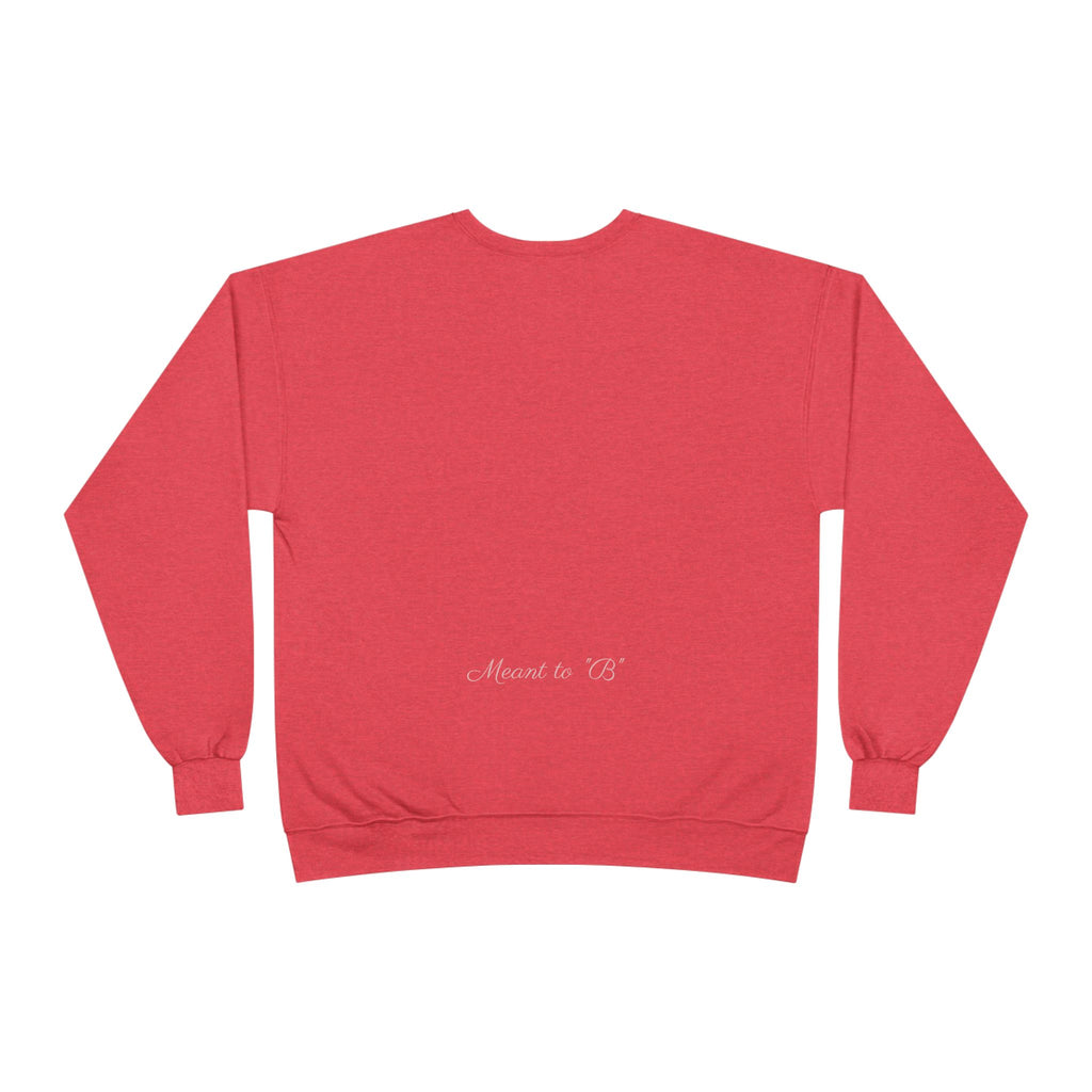 Minimalist 'Meant to B' Crewneck Sweatshirt — Subtle Floral Logo - Nitamoje
