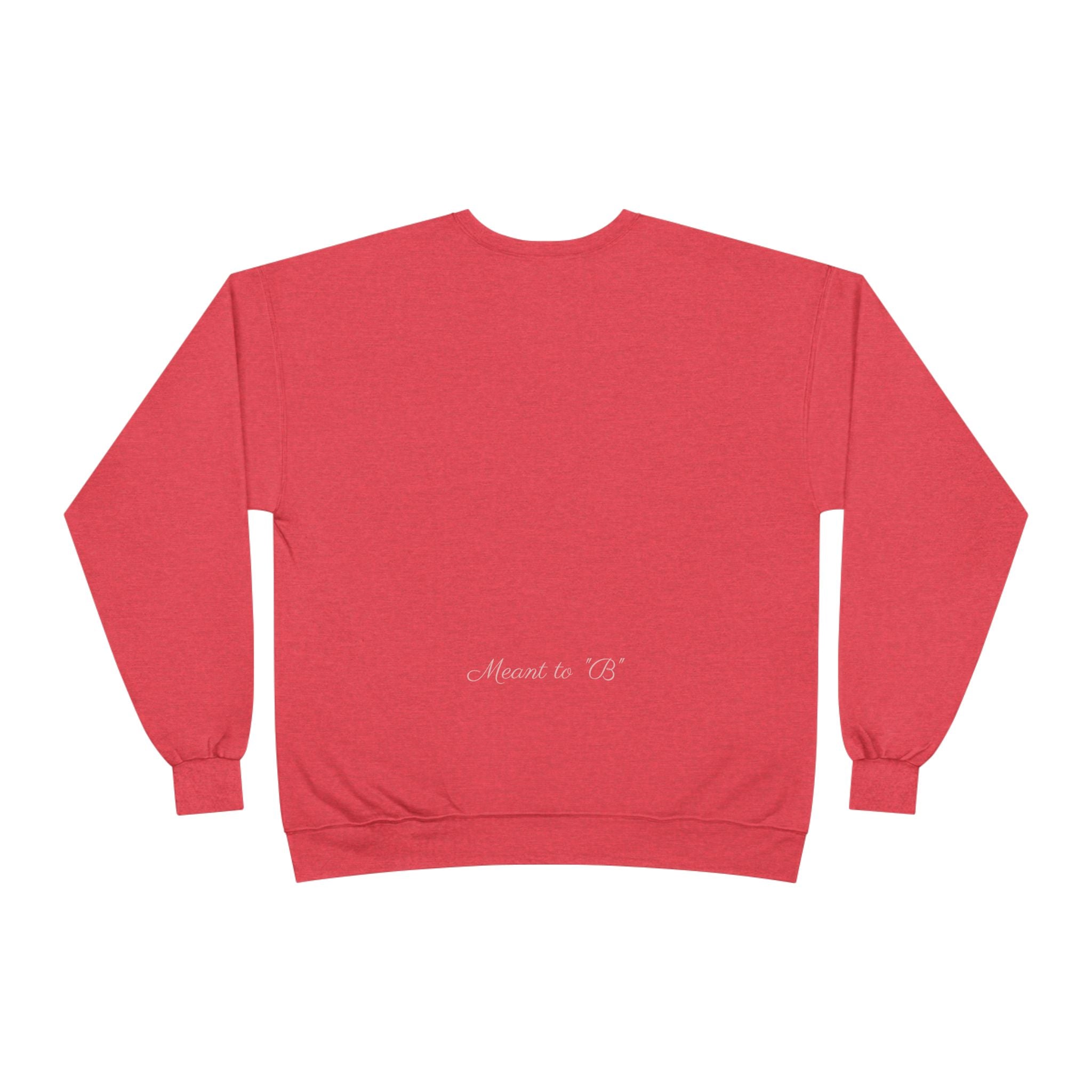 Minimalist 'Meant to B' Crewneck Sweatshirt — Subtle Floral Logo - Nitamoje