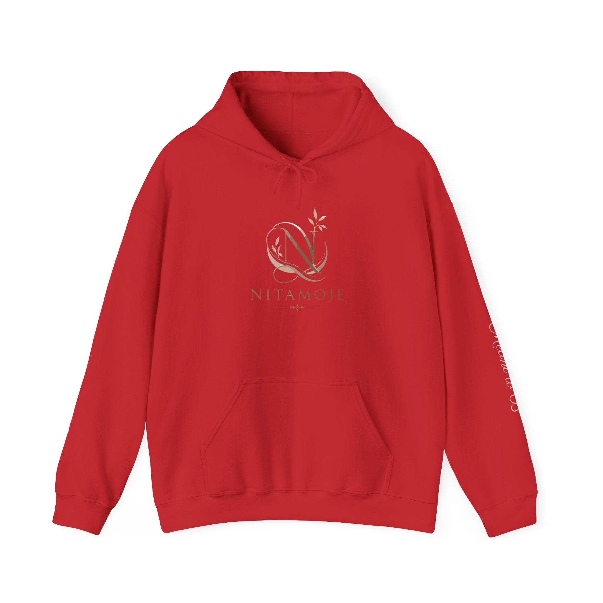 Nitamoye Elegant Logo Hoodie — Minimal Floral Monogram Sweatshirt