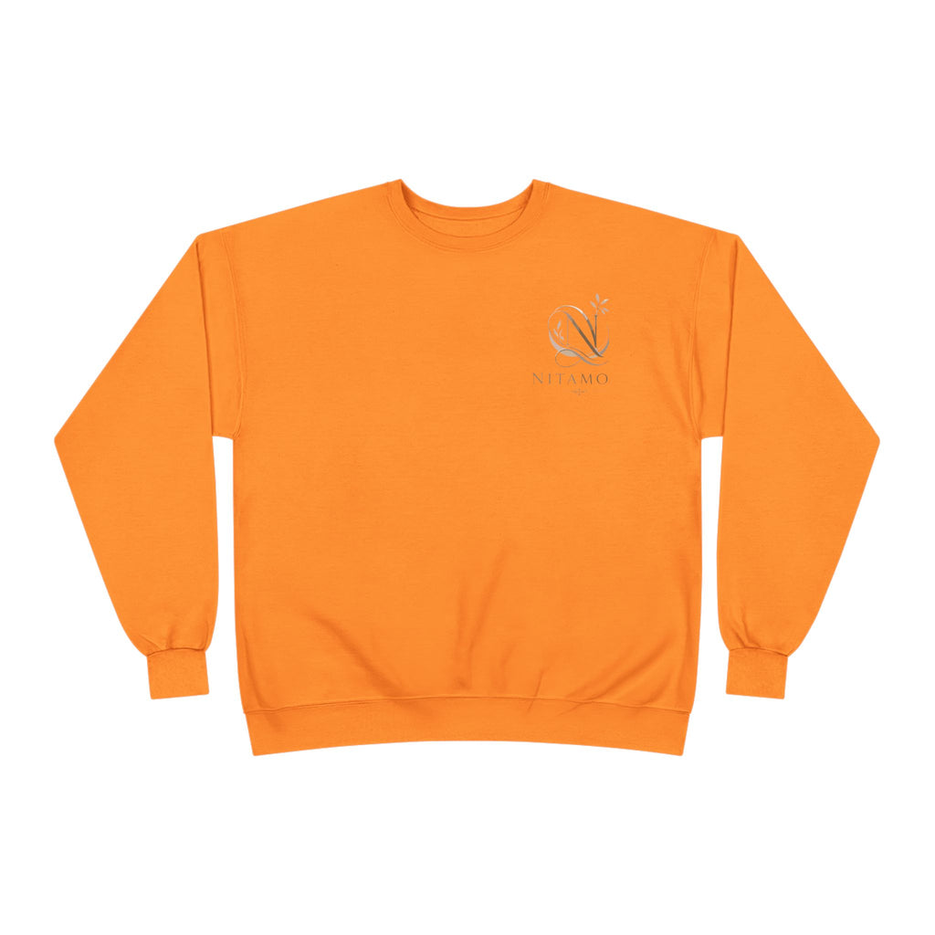 Minimalist 'Meant to B' Crewneck Sweatshirt — Subtle Floral Logo