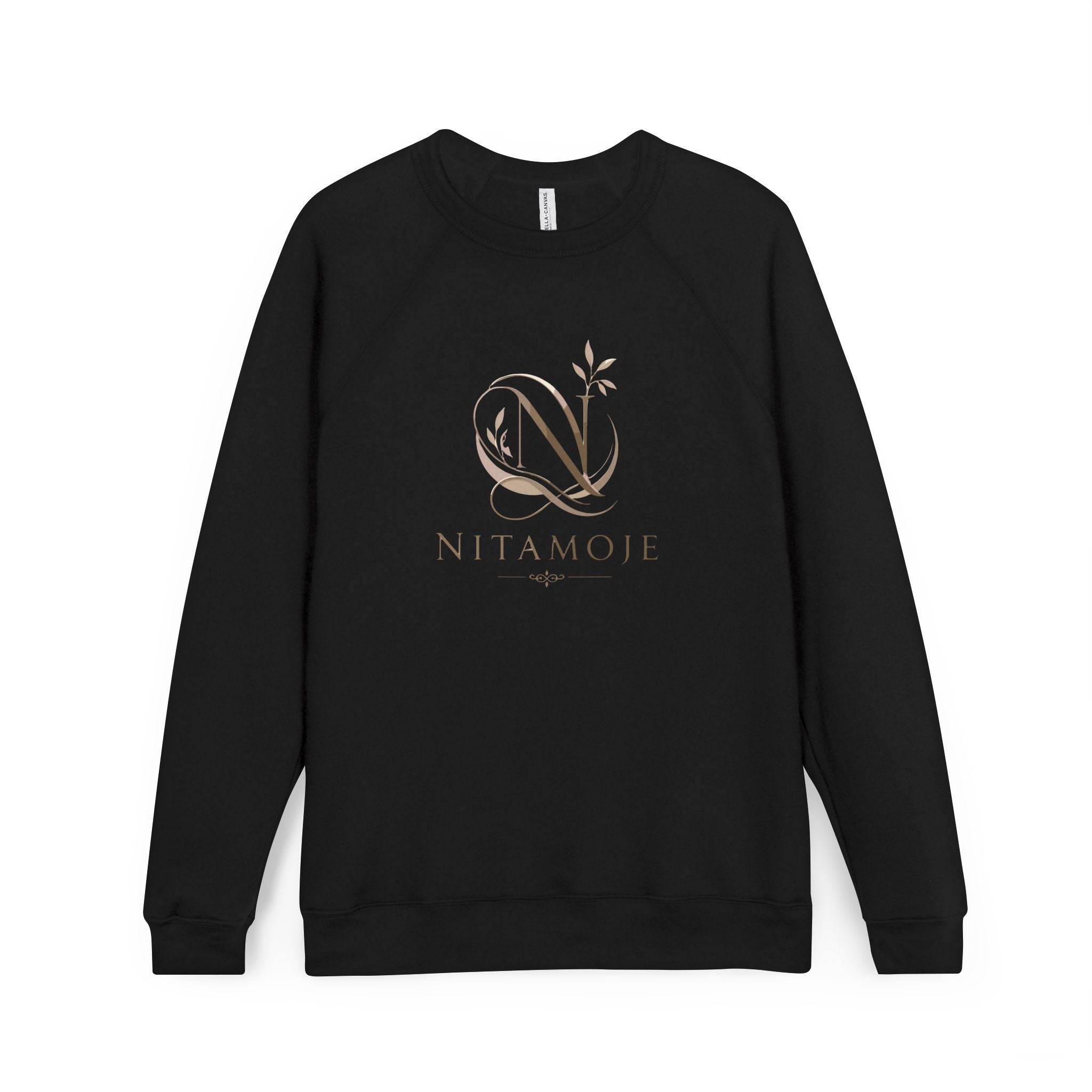 NITAMOJE Gold Monogram Sweatshirt — Minimal Signature Edition