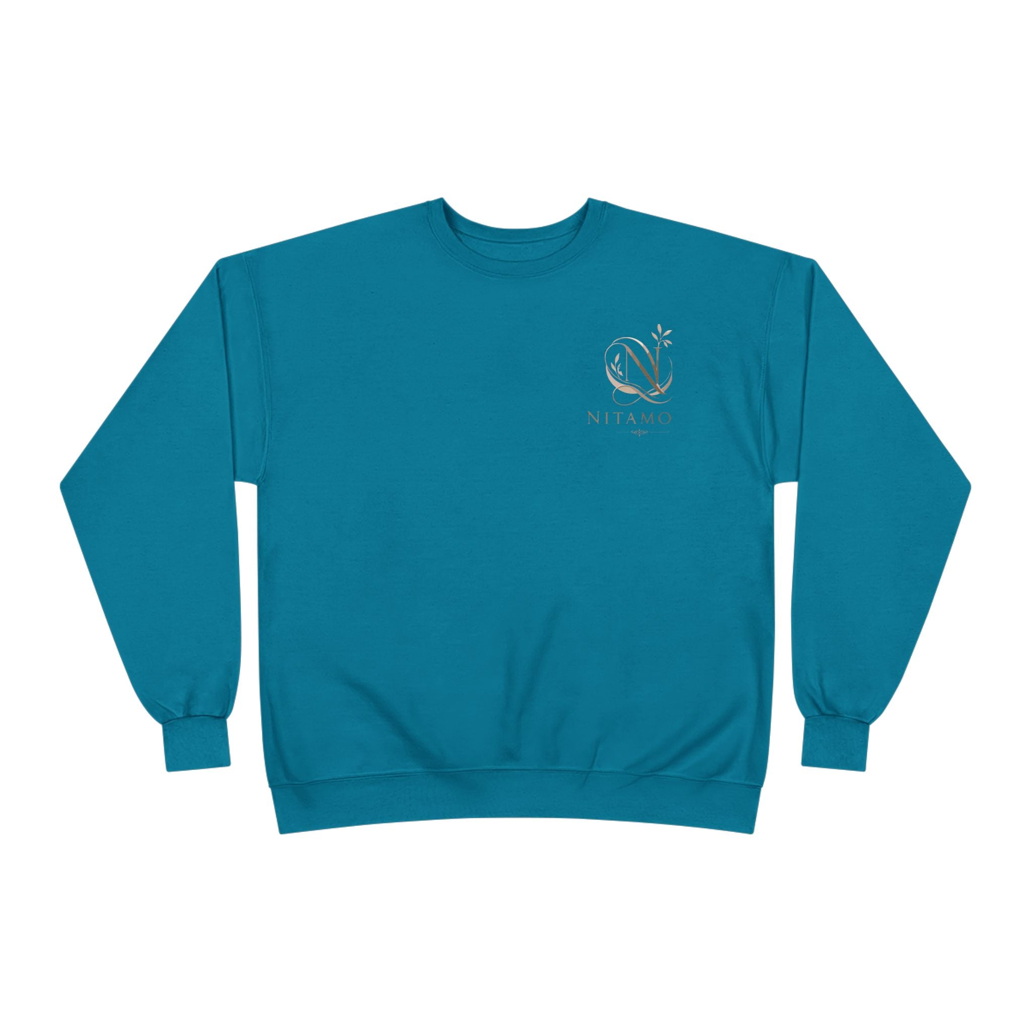 Minimalist 'Meant to B' Crewneck Sweatshirt — Subtle Floral Logo