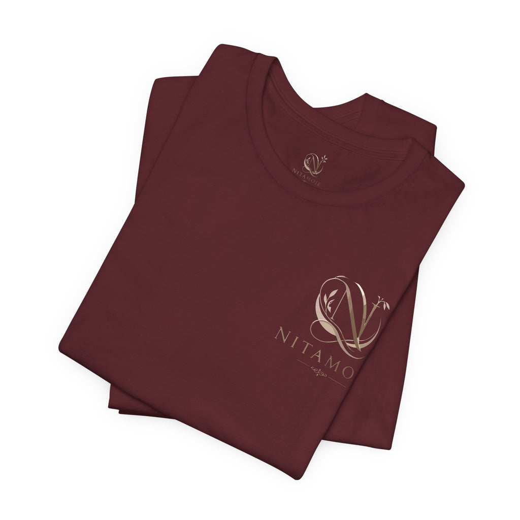 NITAMOJE Logo Tee — Brown Minimal Tee - Nitamoje