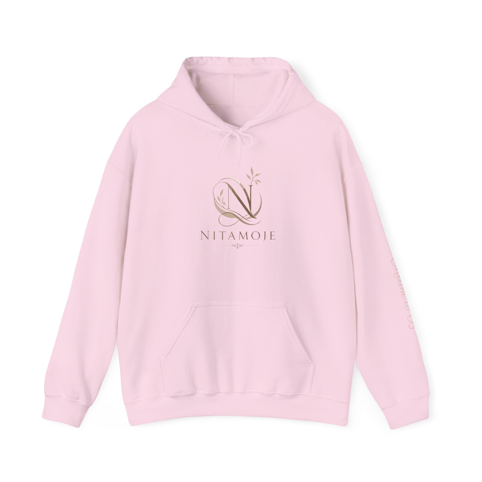 Nitamoye Elegant Logo Hoodie — Minimal Floral Monogram Sweatshirt