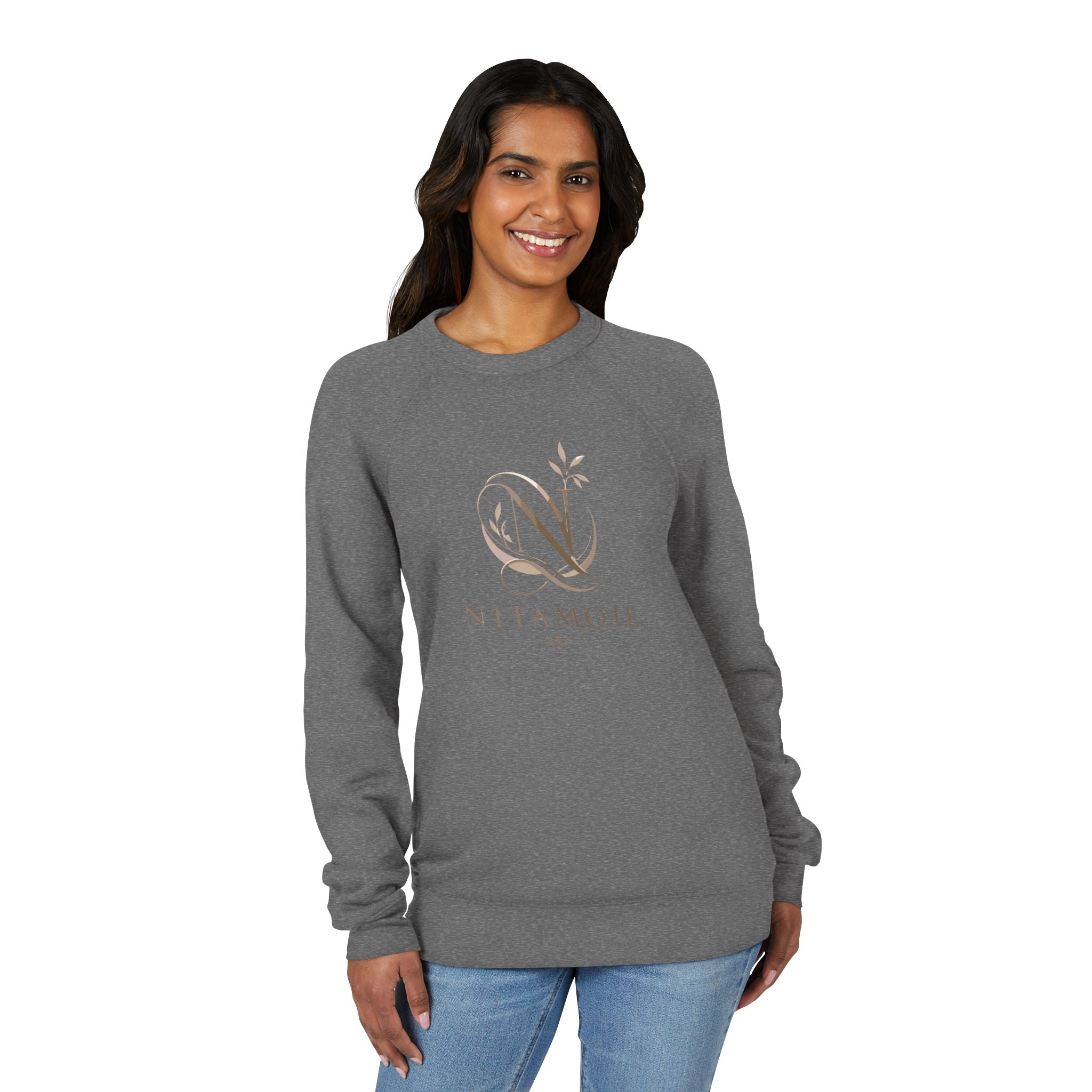 NITAMOJE Gold Monogram Sweatshirt — Minimal Signature Edition