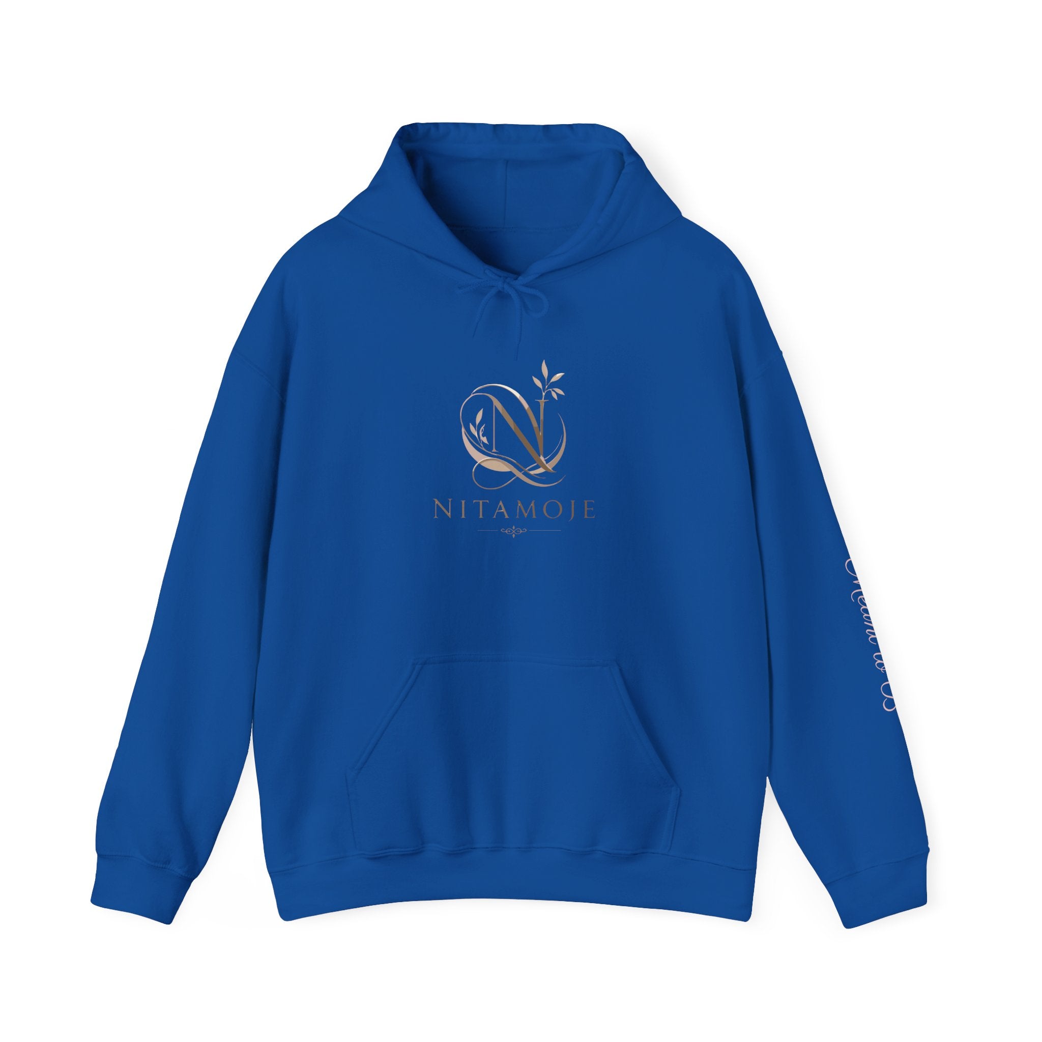 Nitamoye Elegant Logo Hoodie — Minimal Floral Monogram Sweatshirt