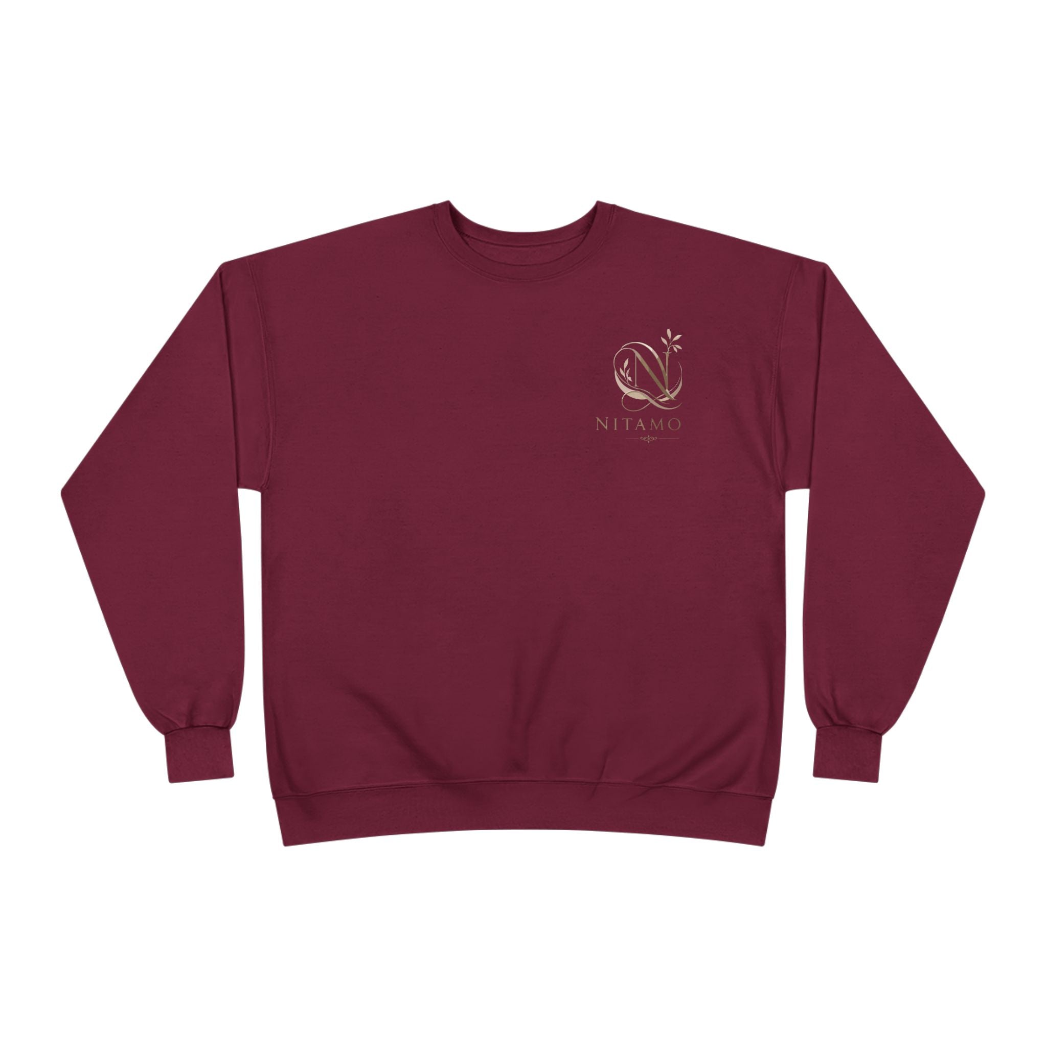 Minimalist 'Meant to B' Crewneck Sweatshirt — Subtle Floral Logo