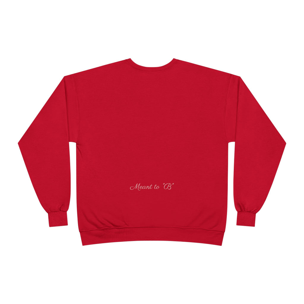 Minimalist 'Meant to B' Crewneck Sweatshirt — Subtle Floral Logo
