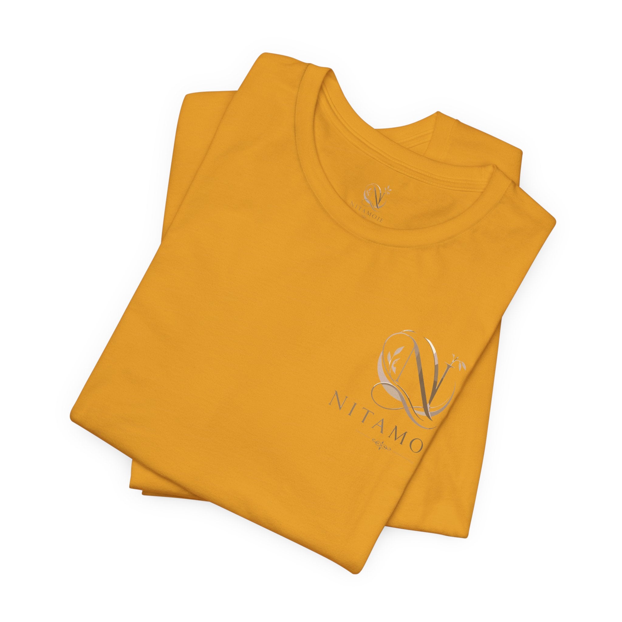 NITAMOJE Logo Tee — Brown Minimal Tee - Nitamoje