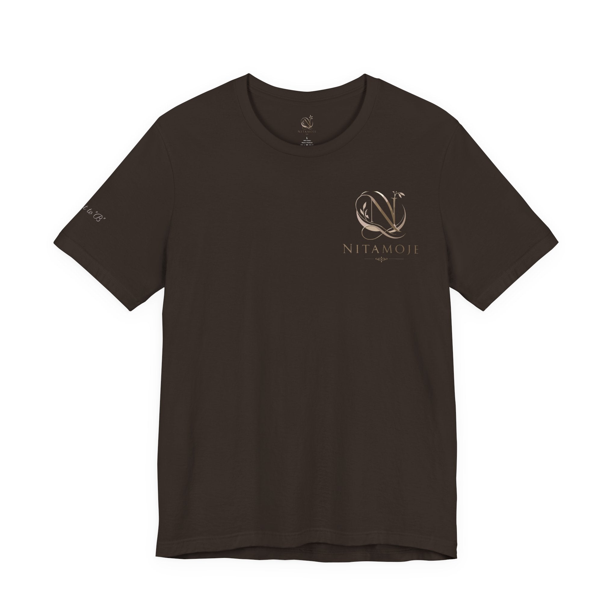 NITAMOJE Logo Tee — Brown Minimal Tee