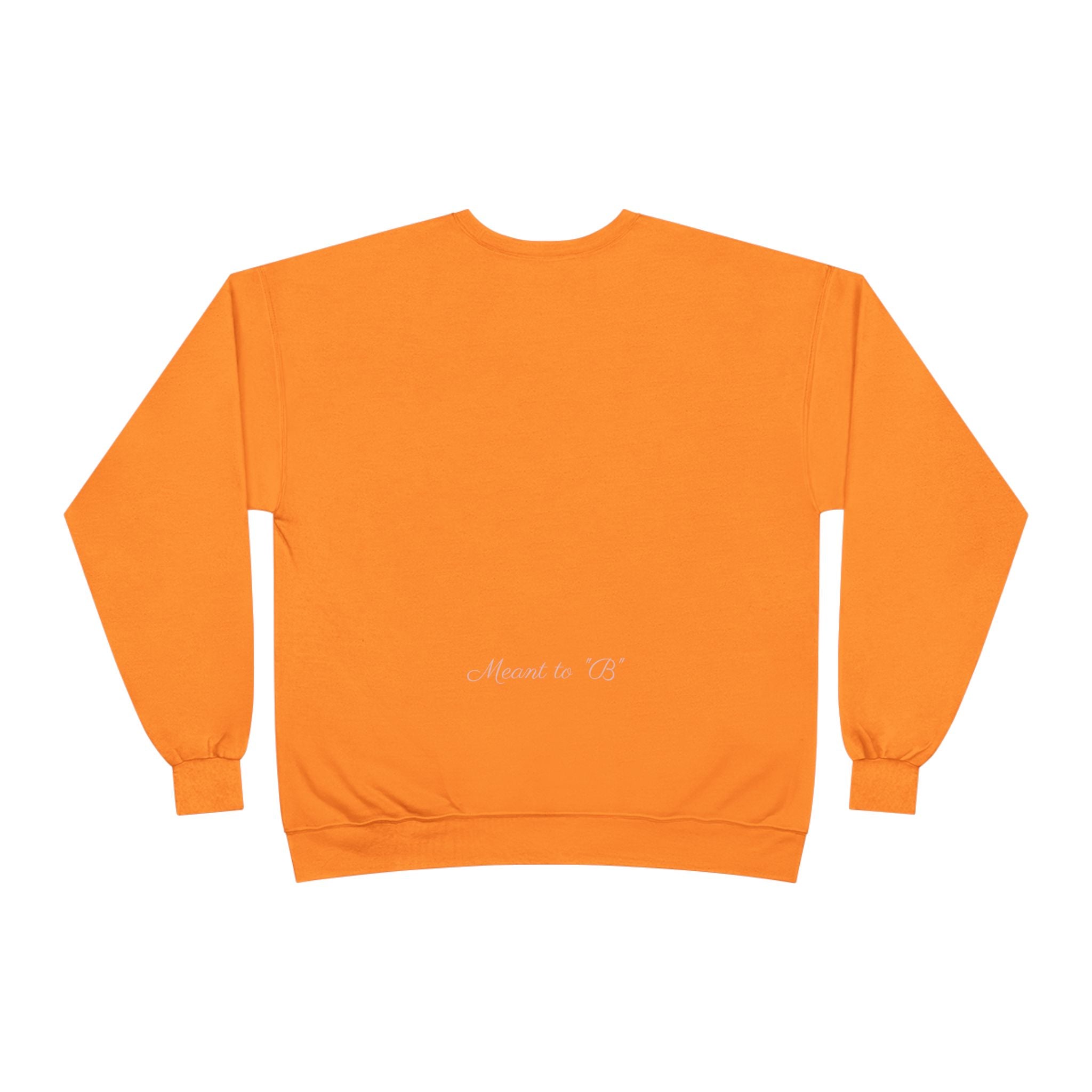 Minimalist 'Meant to B' Crewneck Sweatshirt — Subtle Floral Logo