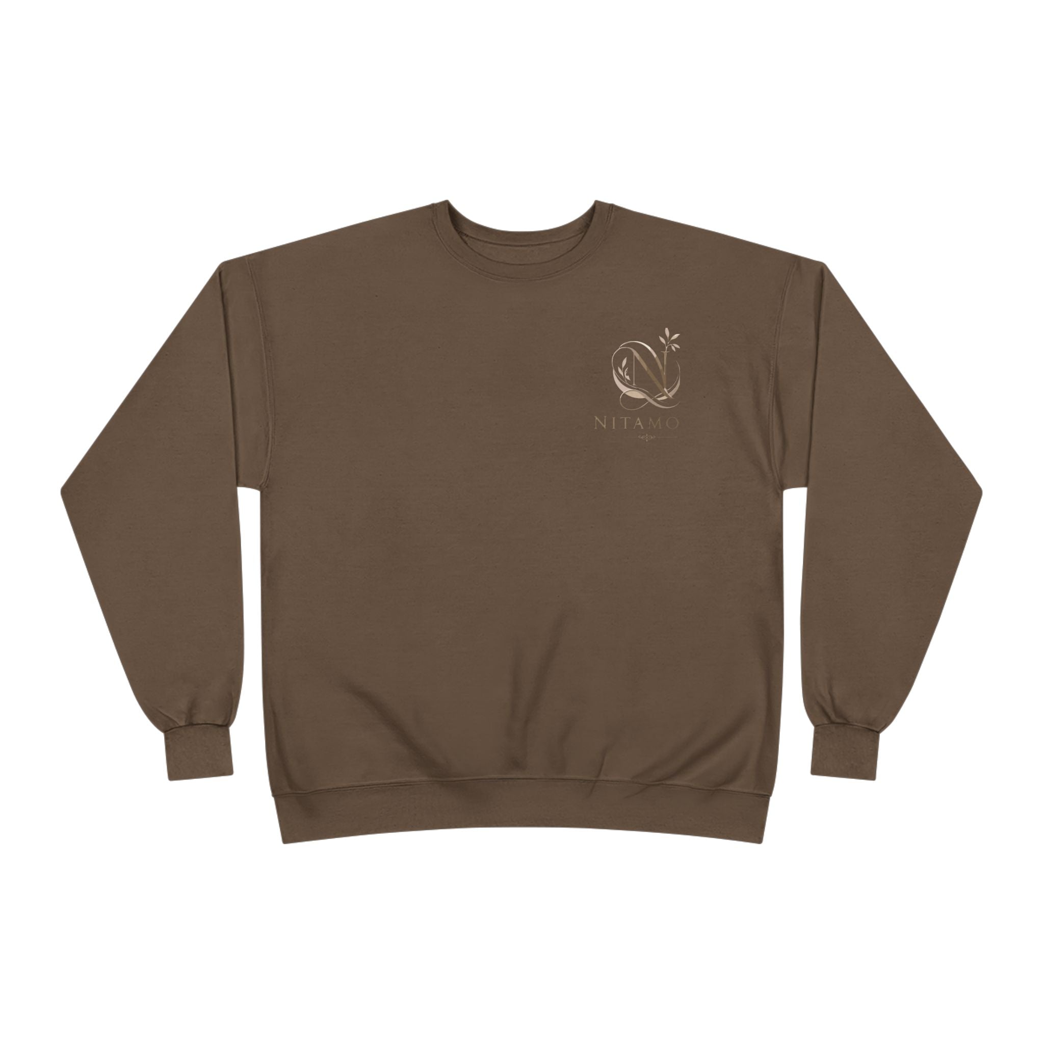 Minimalist 'Meant to B' Crewneck Sweatshirt — Subtle Floral Logo