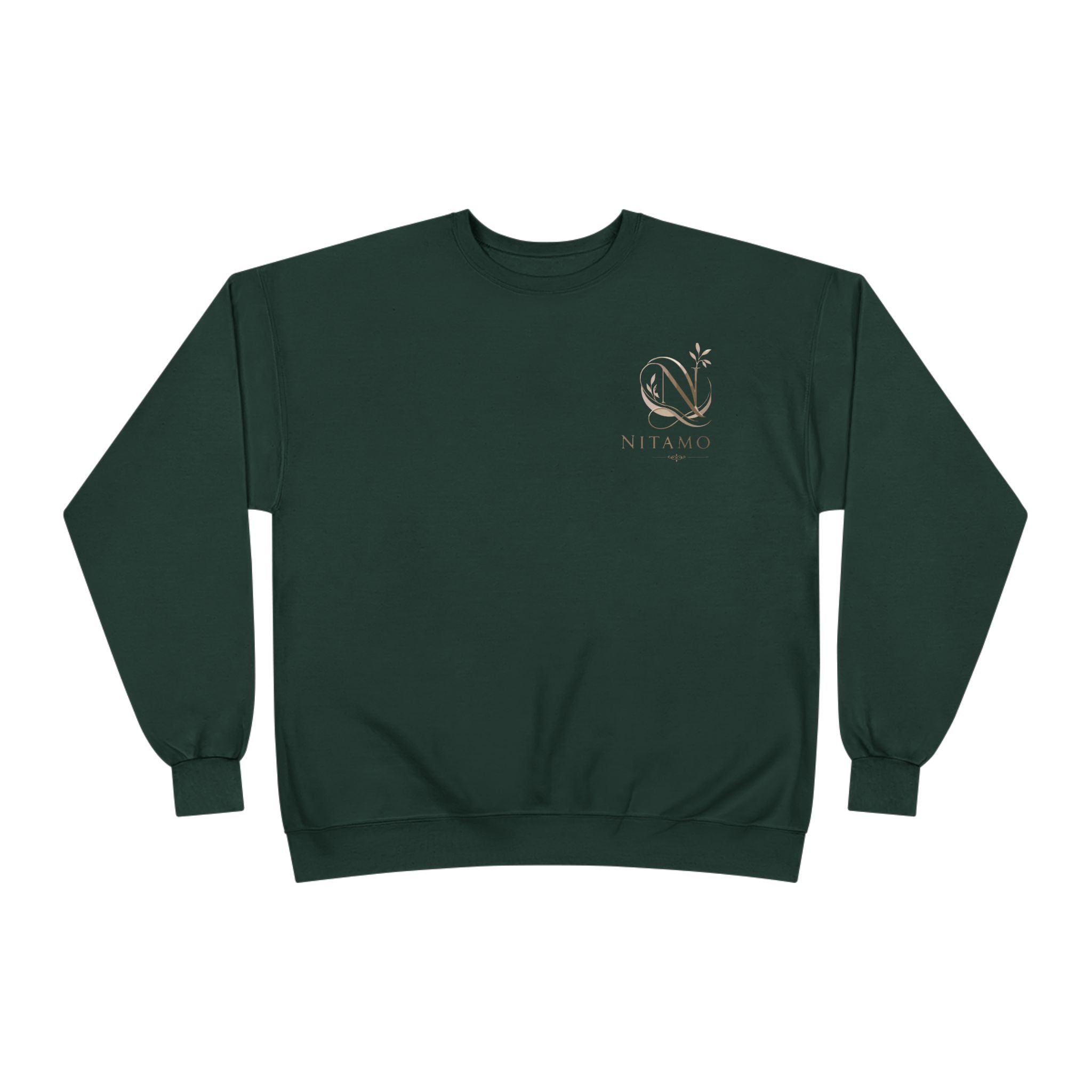 Minimalist 'Meant to B' Crewneck Sweatshirt — Subtle Floral Logo