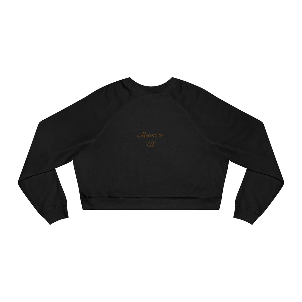Cropped Fleece Pullover — Minimal Neutral Logo Sweatshirt for Women