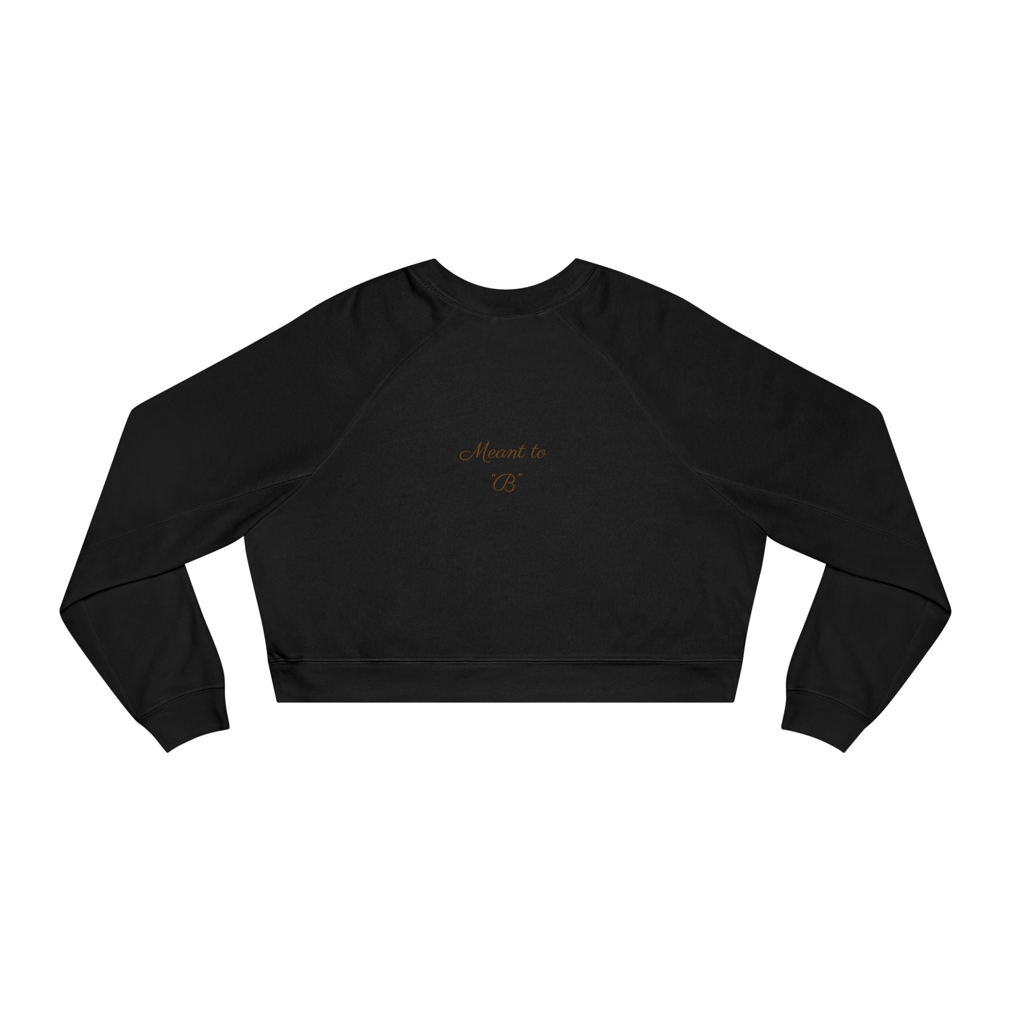 Cropped Fleece Pullover — Minimal Neutral Logo Sweatshirt for Women