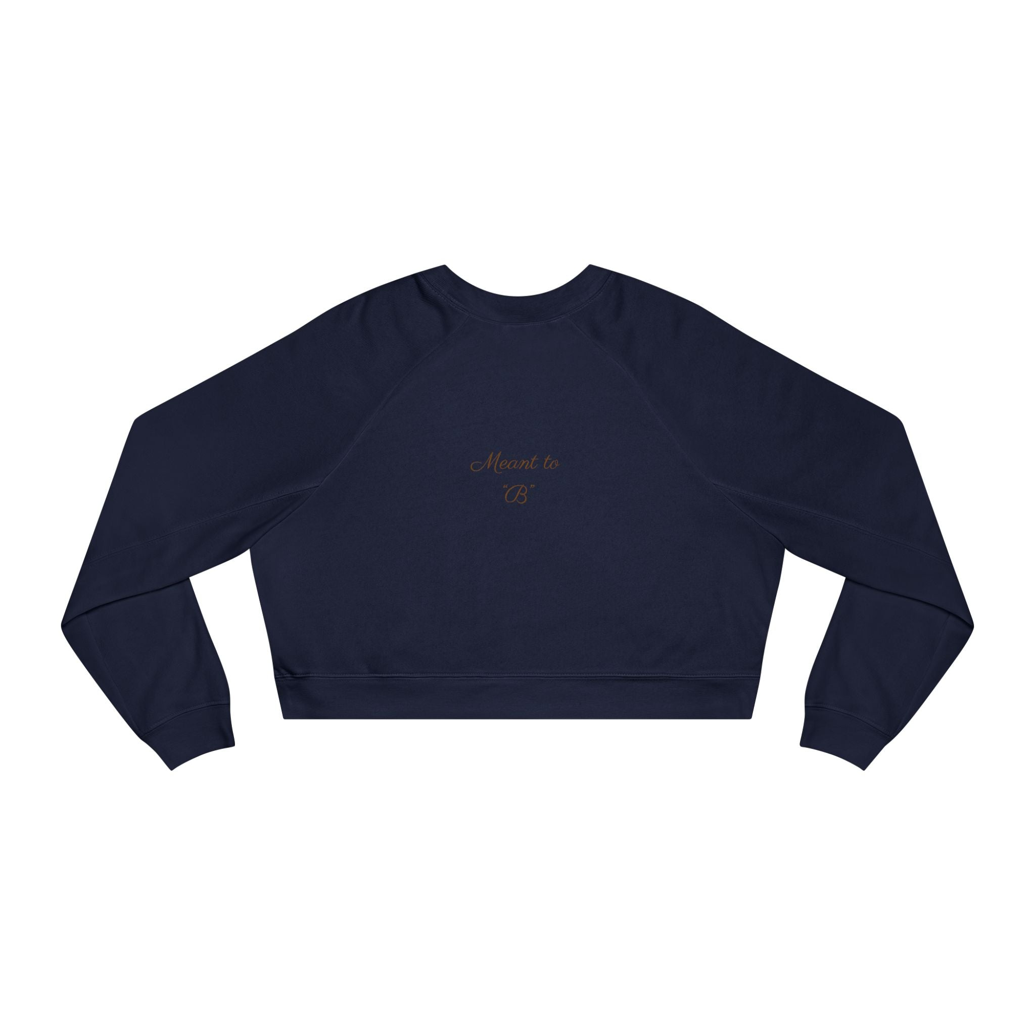 Cropped Fleece Pullover — Minimal Neutral Logo Sweatshirt for Women