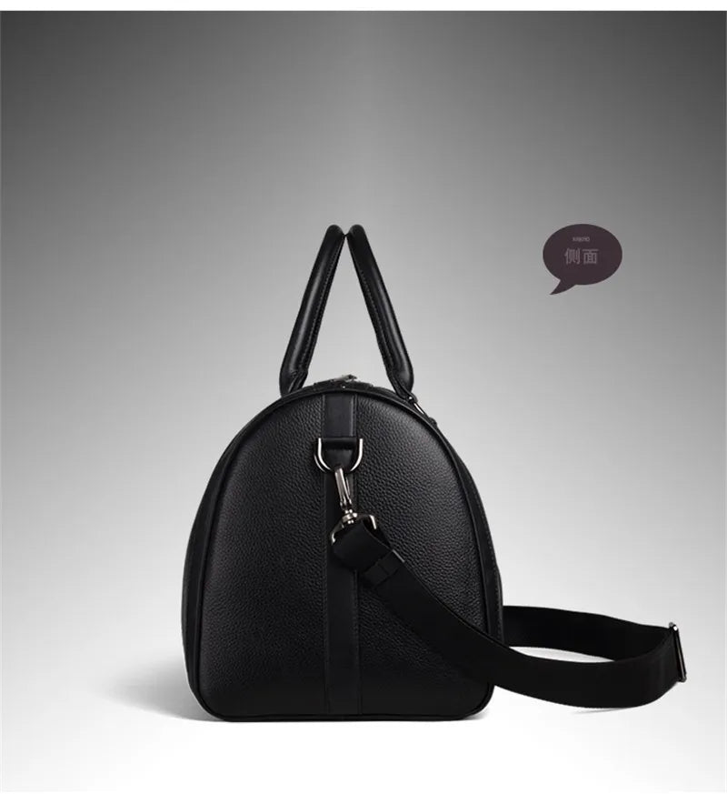Vintage Crazy Horse Leather Duffle Bag