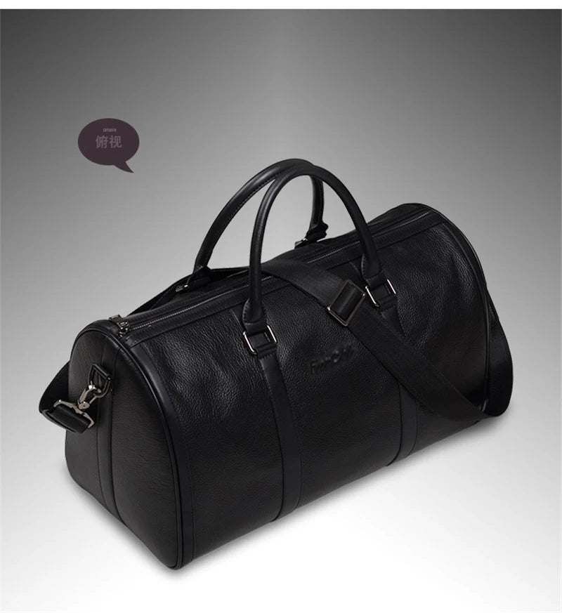 Vintage Crazy Horse Leather Duffle Bag