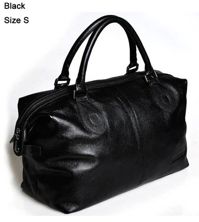 Fashion Genuine Leather Travel Duffle Bag