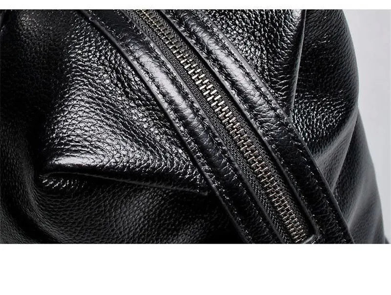 Fashion Genuine Leather Travel Duffle Bag