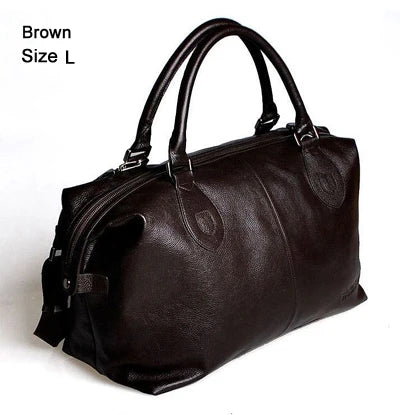 Fashion Genuine Leather Travel Duffle Bag