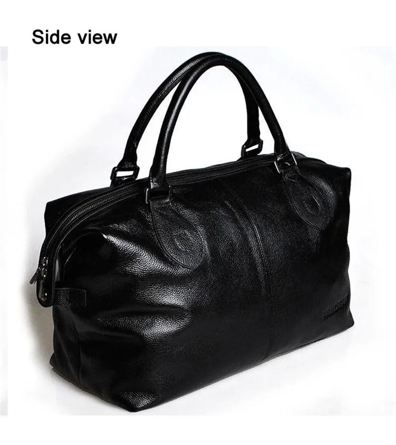 Fashion Genuine Leather Travel Duffle Bag