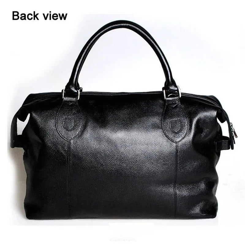 Fashion Genuine Leather Travel Duffle Bag