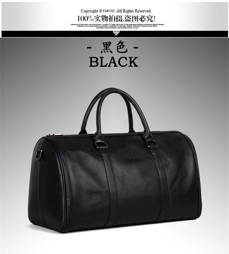 Vintage Crazy Horse Leather Duffle Bag