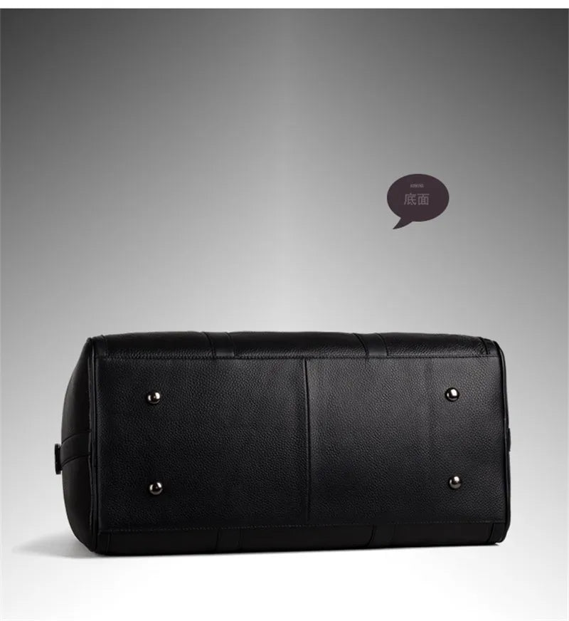 Vintage Crazy Horse Leather Duffle Bag