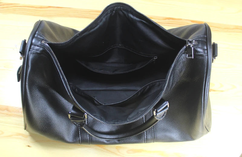 Vintage Crazy Horse Leather Duffle Bag