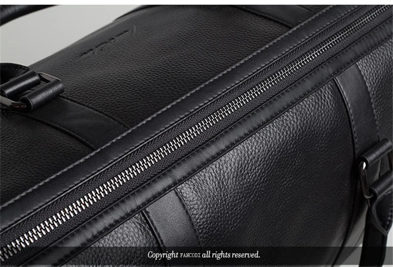 Vintage Crazy Horse Leather Duffle Bag