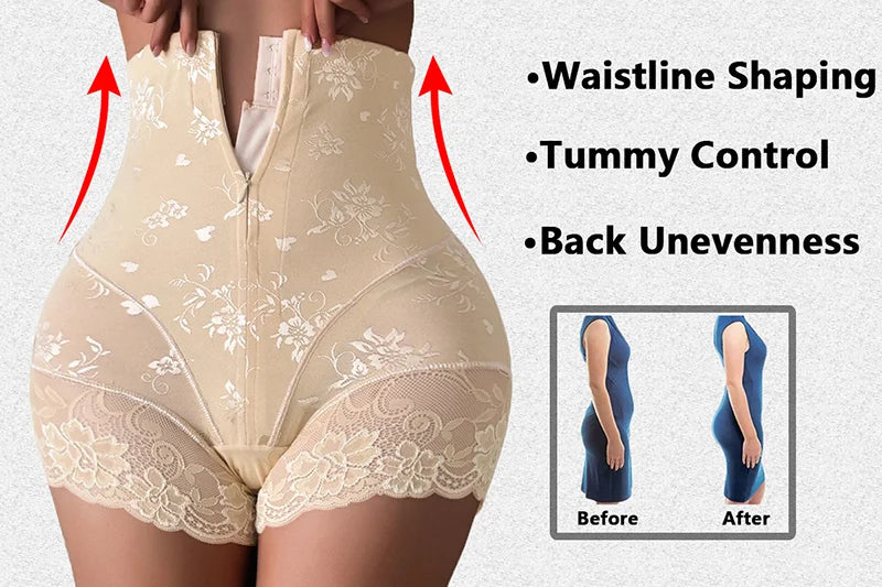Women's High Waist Tummy Control Shapewear Shorts | Slimming Body Shaper