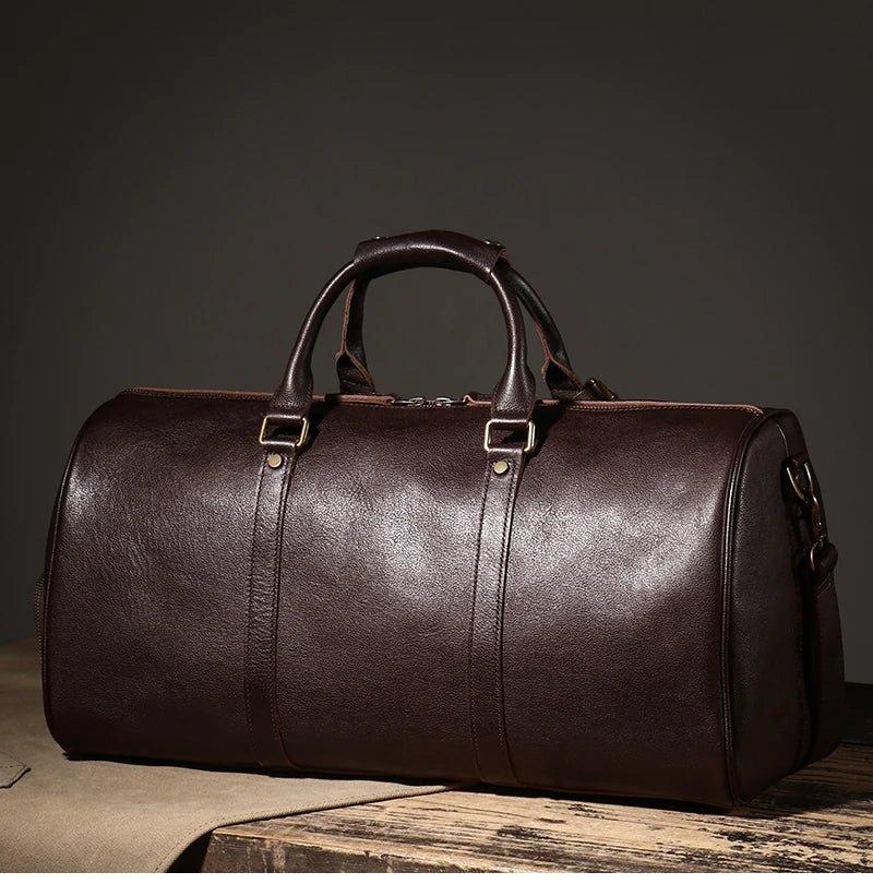 Genuine Leather Luxury Duffle Bag