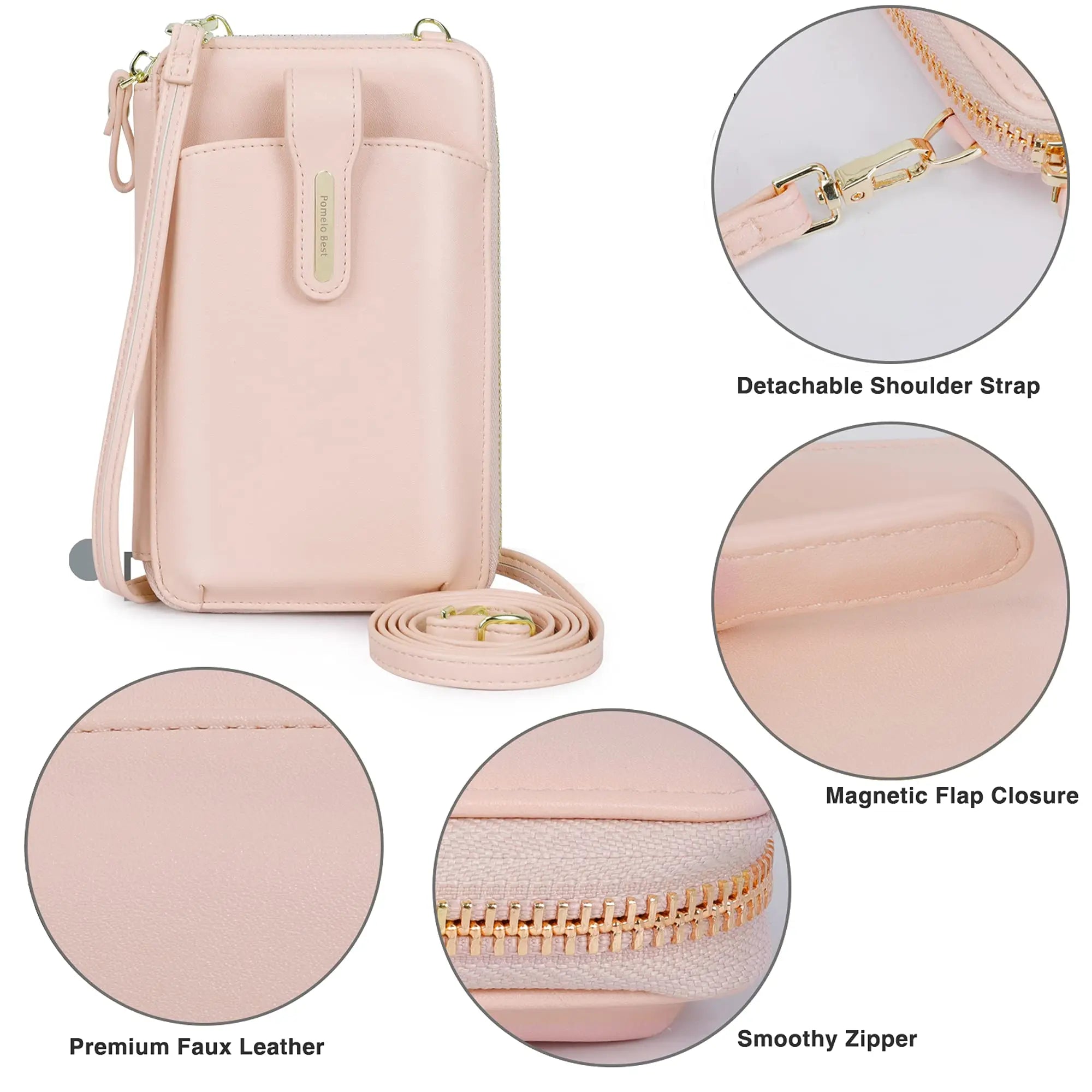 Mini Waterproof Leather Crossbody Phone Bag