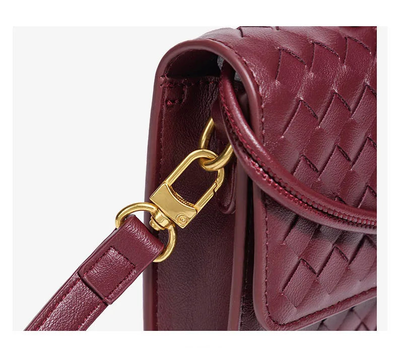 Handwoven Accordion Monk Strap Clutch Bag