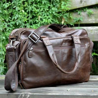 Fashion Genuine Leather Travel Duffle Bag