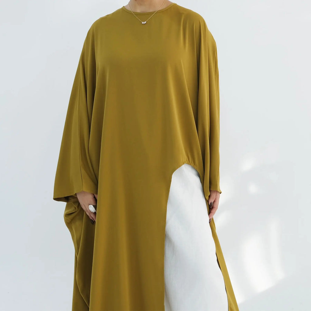 Elegant Irregular Muflattering Maxi Blouse