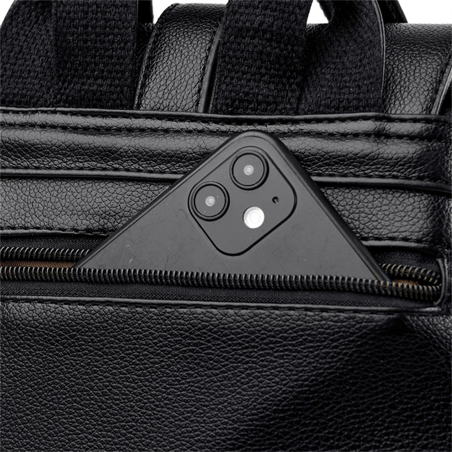 Vintage Leather Backpack for Women