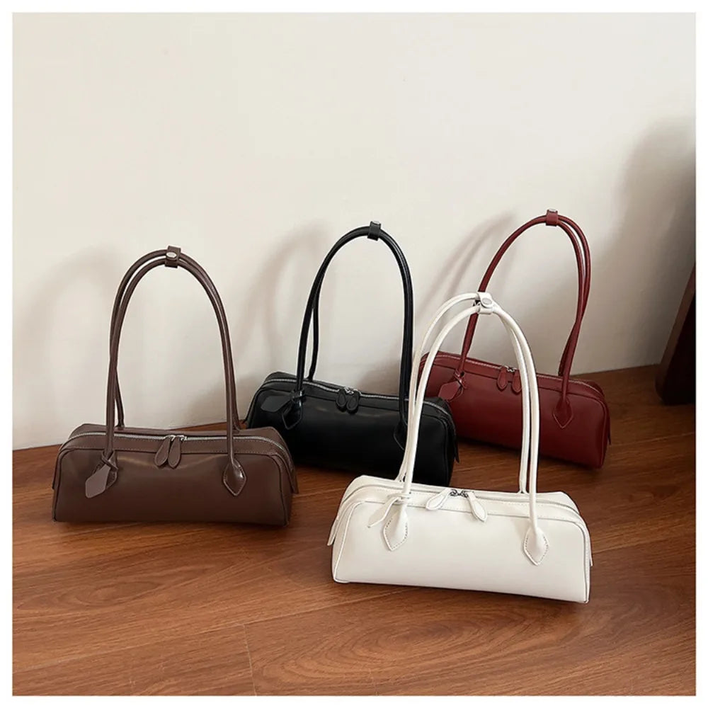 Long-Handle Baguette Retro Shoulder Tote