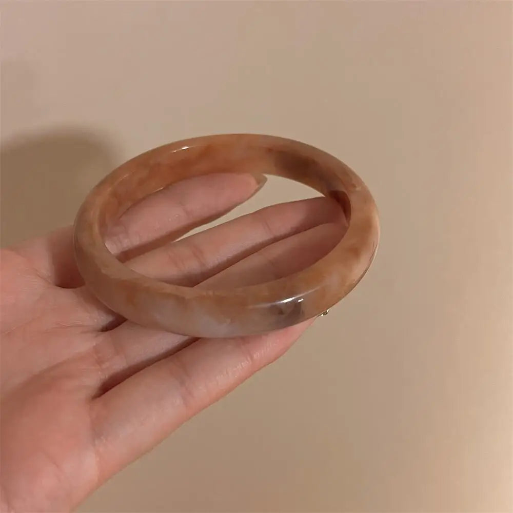 Vintage Chunky Geometric Resin Bangle