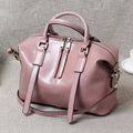 100% Genuine Leather Large Crossbody Shopping Tote - Nitamoje