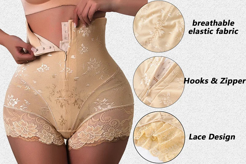 Women's High Waist Tummy Control Shapewear Shorts | Slimming Body Shaper