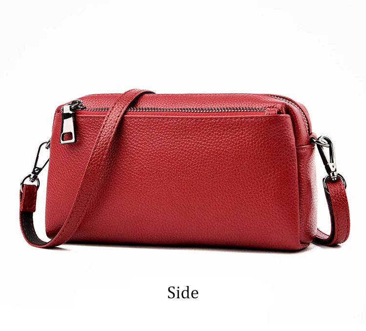 Genuine Cowhide Leather Shoulder Bag