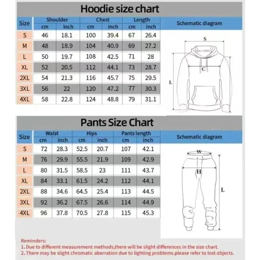Couples Solid Color Hoodie & Sweatpants Set