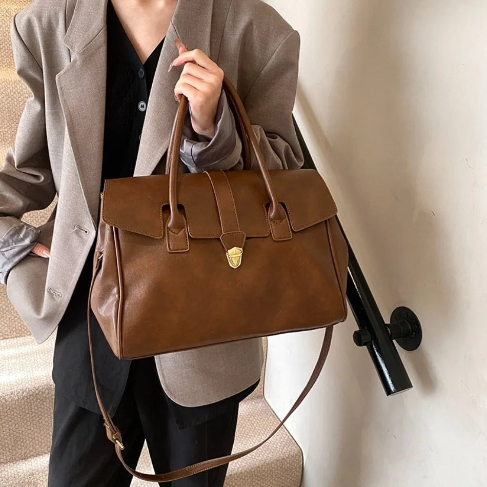 Luxury Large Capacity Boston Shoulder Bag