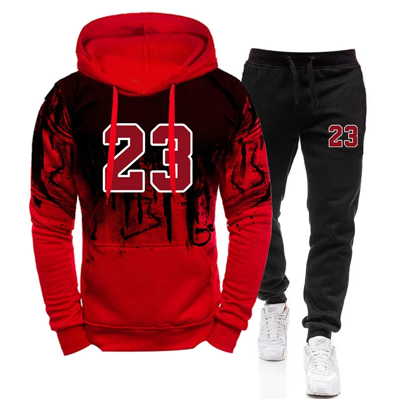Men's Casual Hoodie & Sweatpants Jogging Set