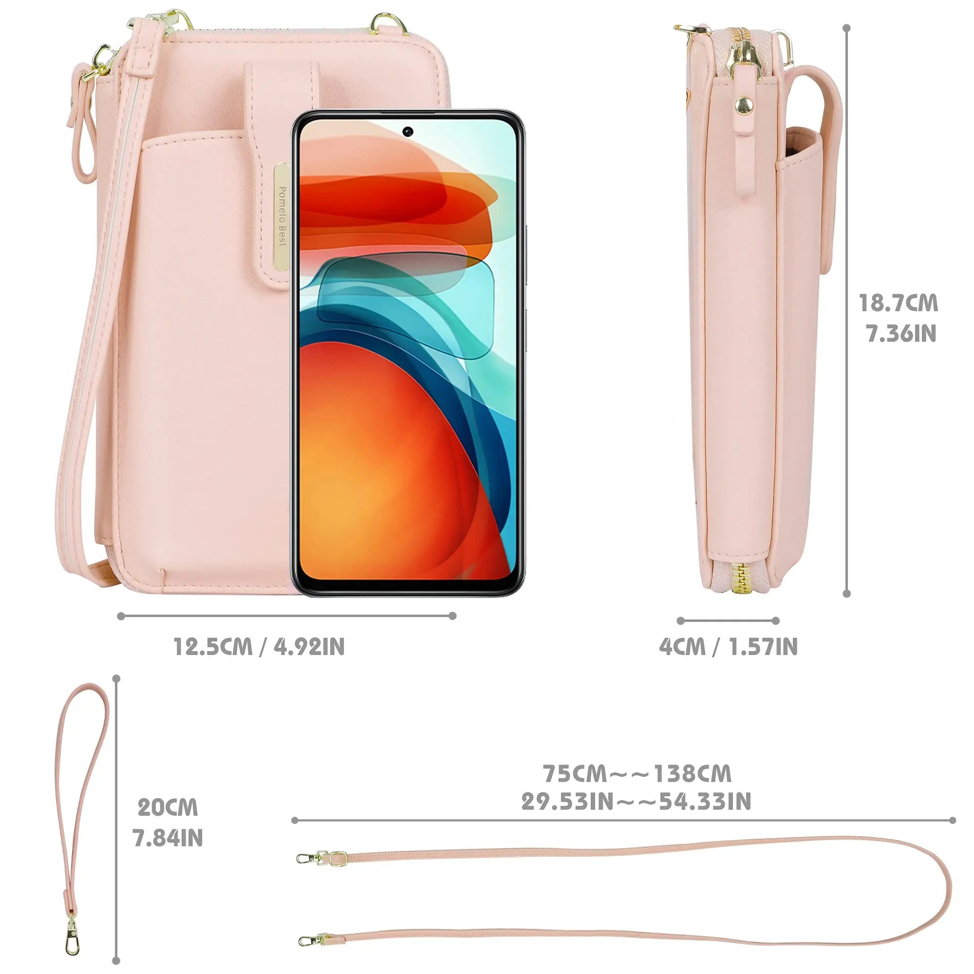 Mini Waterproof Leather Crossbody Phone Bag