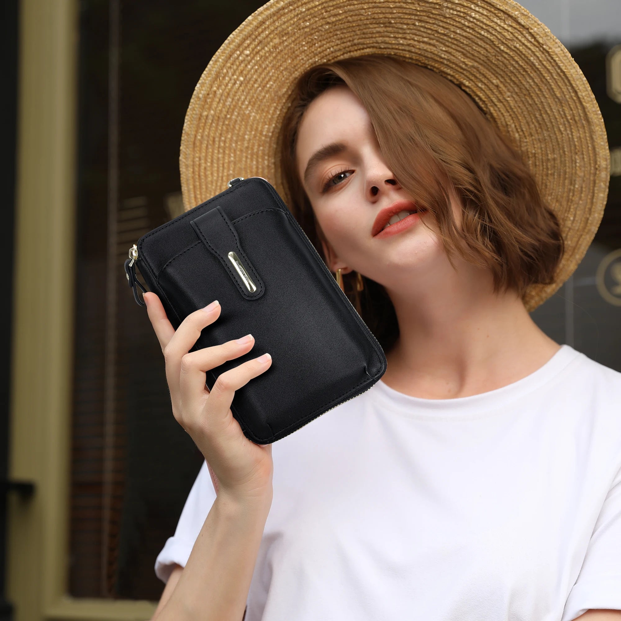 Mini Waterproof Leather Crossbody Phone Bag