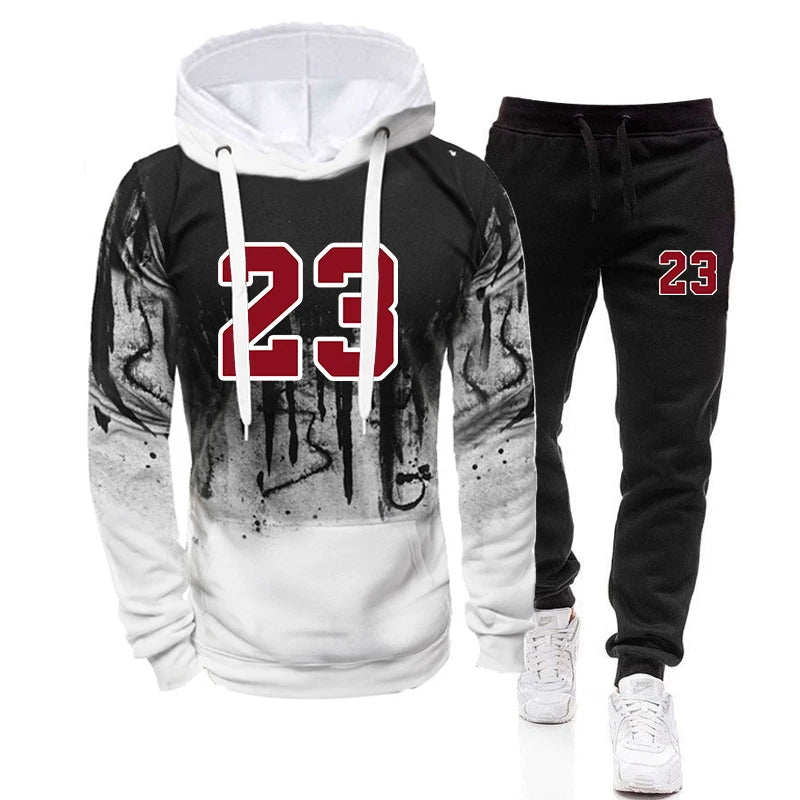 Men's Casual Hoodie & Sweatpants Jogging Set