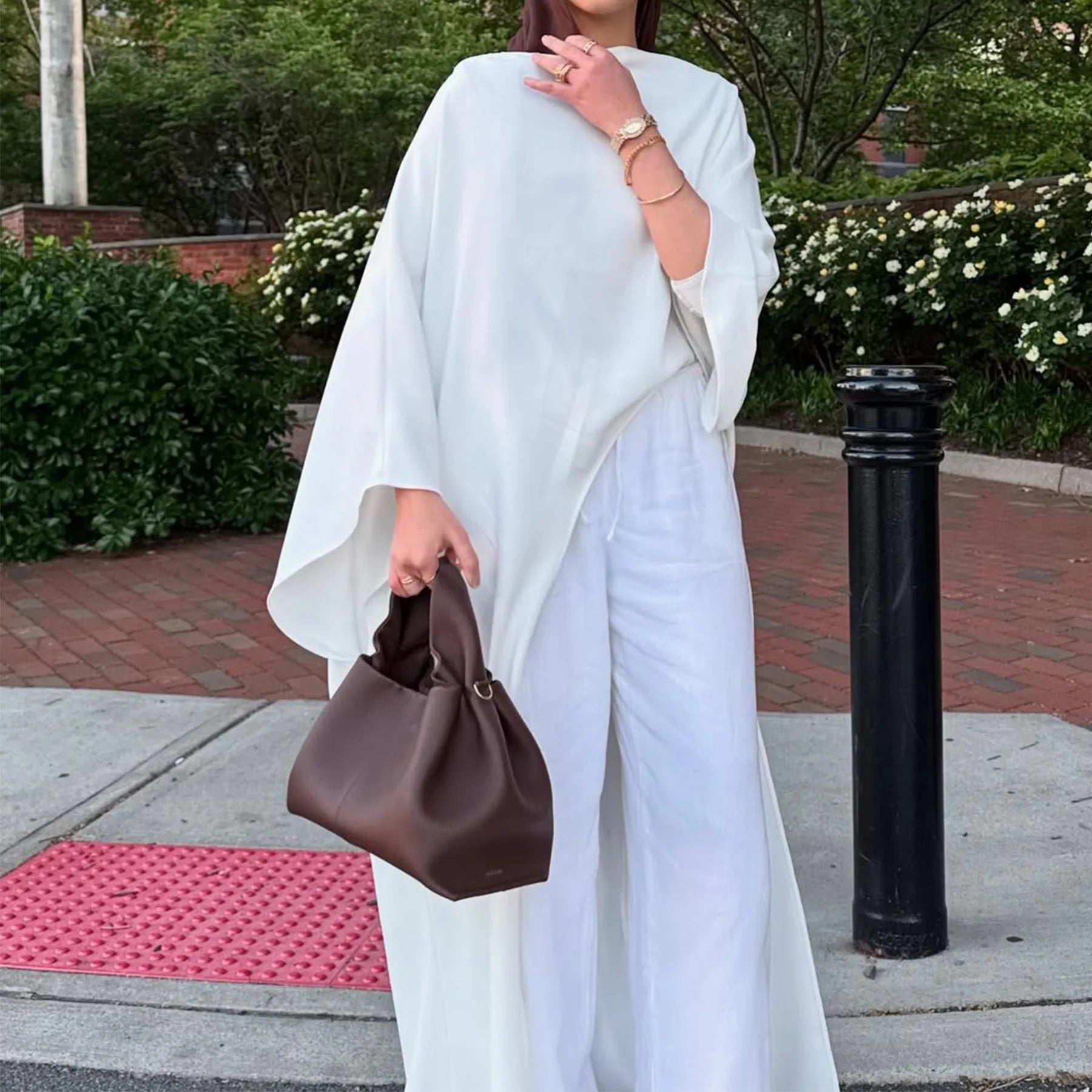 Elegant Irregular Muflattering Maxi Blouse